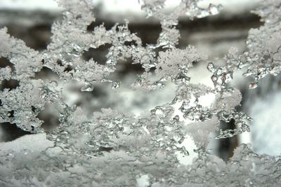Full frame shot of frozen water