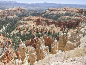 Panoramic view of rock formations