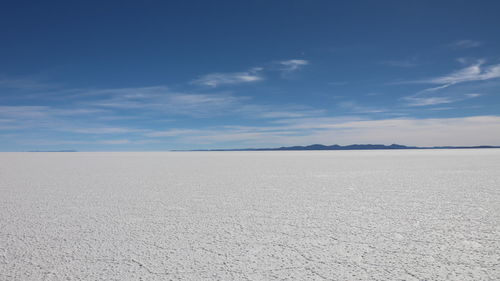 Scenic view of desert against sky