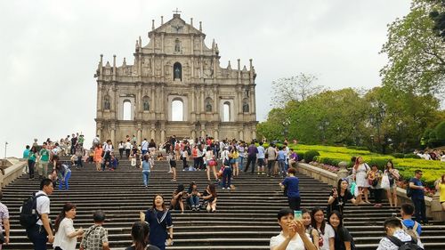 The ruins of saint paul's steps