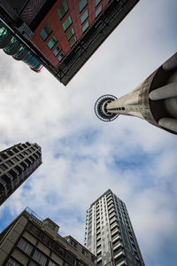 Low angle view of buildings against sky