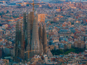 Aerial view of townscape