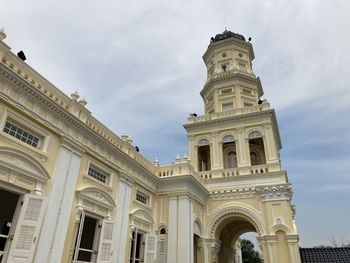 Low angle view of historic building against sky