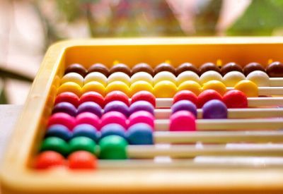 Close-up of colorful balls