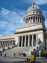 Group of people in front of building