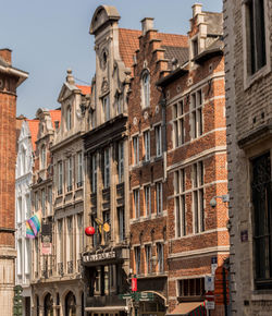 Low angle view of buildings against sky