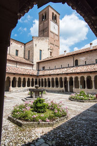 View of historical building against cloudy sky