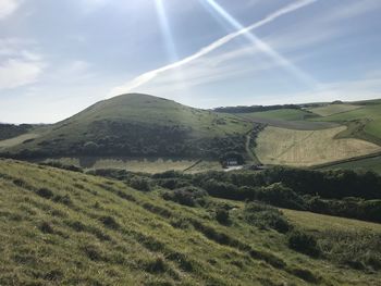 Scenic view of landscape against sky