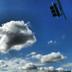 Low angle view of cloudy sky