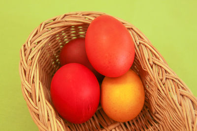 Close-up of fruits in basket