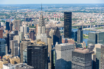 High angle view of cityscape