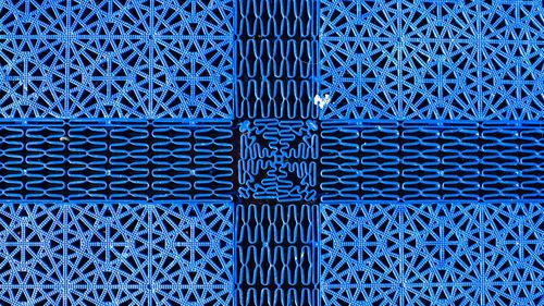 Full frame shot of blue pattern