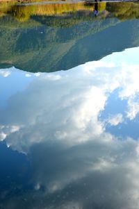 Reflection of clouds in water