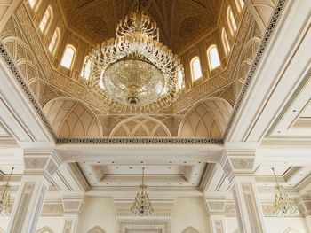 Low angle view of ceiling of building