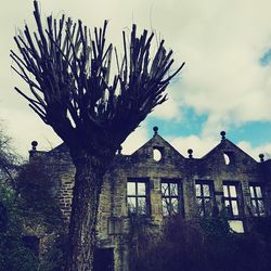 Low angle view of building against sky