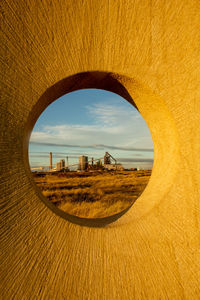 Scenic view of desert against sky
