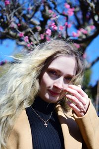 Portrait of beautiful young woman