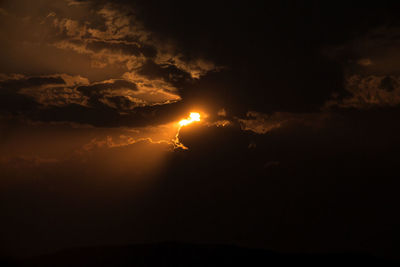 Scenic view of sky at sunset