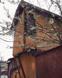 Low angle view of house against sky
