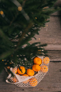 Orange fruits in basket