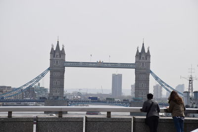 View of tower bridge against clear sky