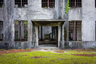 Exterior of old abandoned building