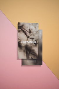 Close-up of cat against wall