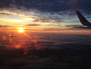 Sun shining through clouds