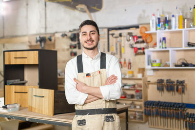 Portrait of smiling young man