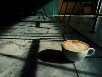 Coffee on floor
