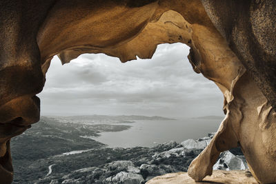 Rocks in sea