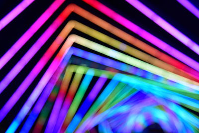 Close-up of colorful abstract lights