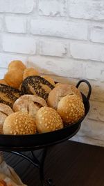 Close-up of dessert on table