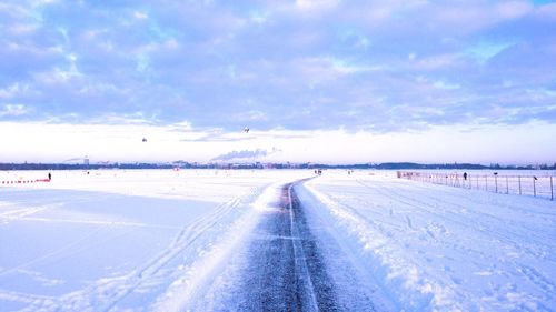 Snow covered landscape