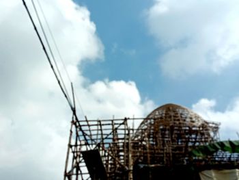 Low angle view of building against sky