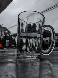 Close-up of drink on table