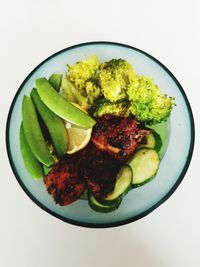 Directly above shot of salad in plate
