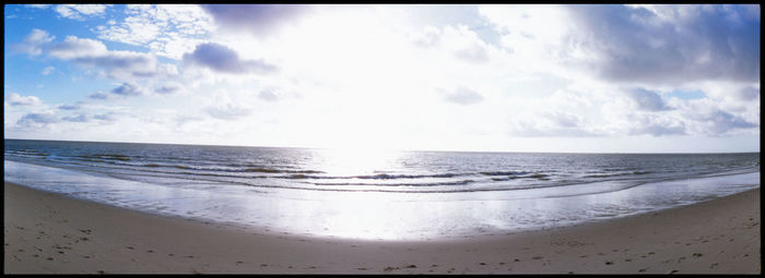 Panoramic view of sea against sky