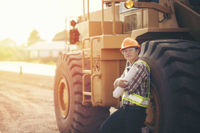 Portrait of a man working