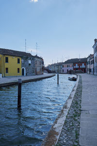 Bridge over river in city