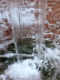 Close-up of water on rock