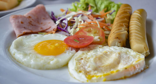 Close-up of food in plate