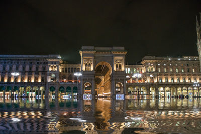 Piazza del duomo in milan after a thunderstorm