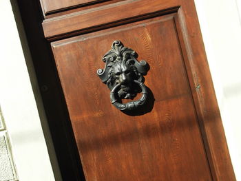 Close-up of door knocker