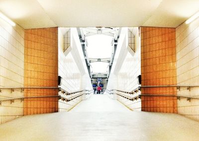 Empty corridor of building