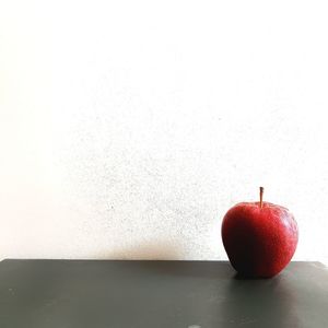 Close-up of apple on table