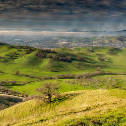 Scenic view of landscape against sky