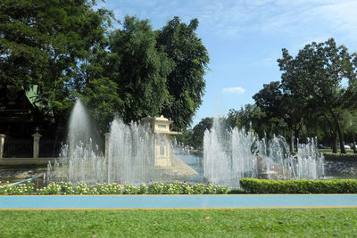 Fountain in park