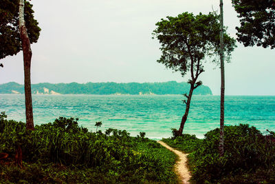 Scenic view of sea against sky