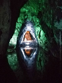 Close-up of water in cave